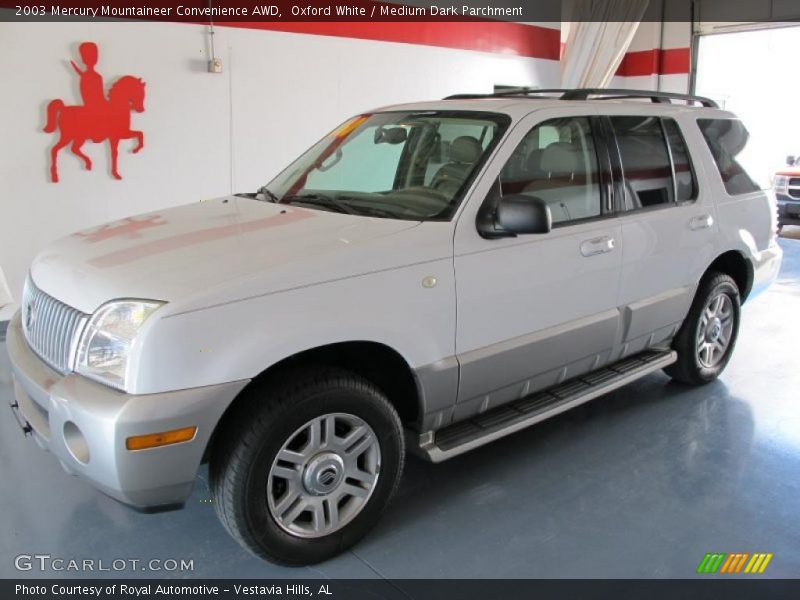 Oxford White / Medium Dark Parchment 2003 Mercury Mountaineer Convenience AWD