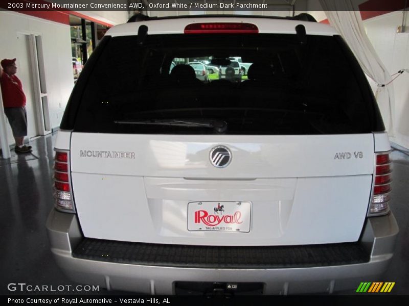 Oxford White / Medium Dark Parchment 2003 Mercury Mountaineer Convenience AWD