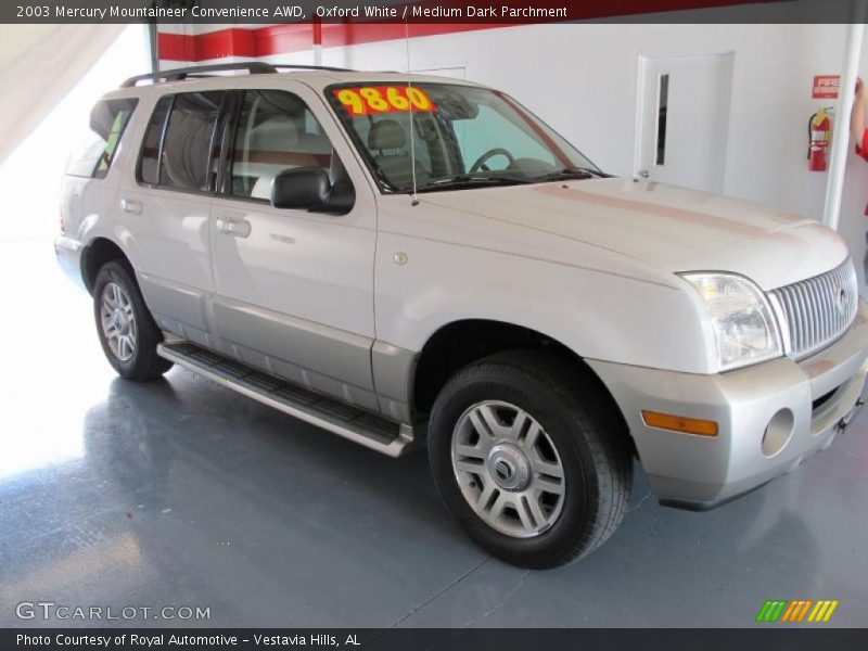 Oxford White / Medium Dark Parchment 2003 Mercury Mountaineer Convenience AWD