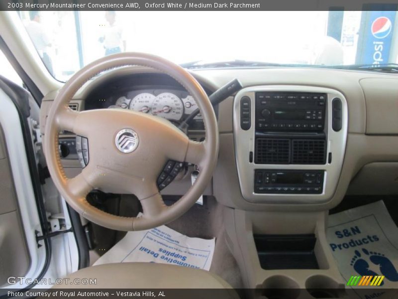 Oxford White / Medium Dark Parchment 2003 Mercury Mountaineer Convenience AWD