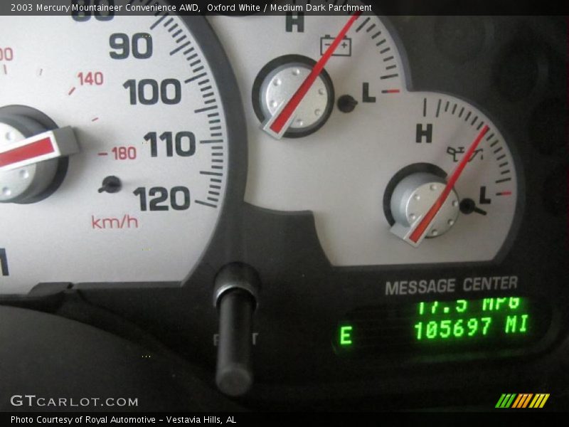 Oxford White / Medium Dark Parchment 2003 Mercury Mountaineer Convenience AWD