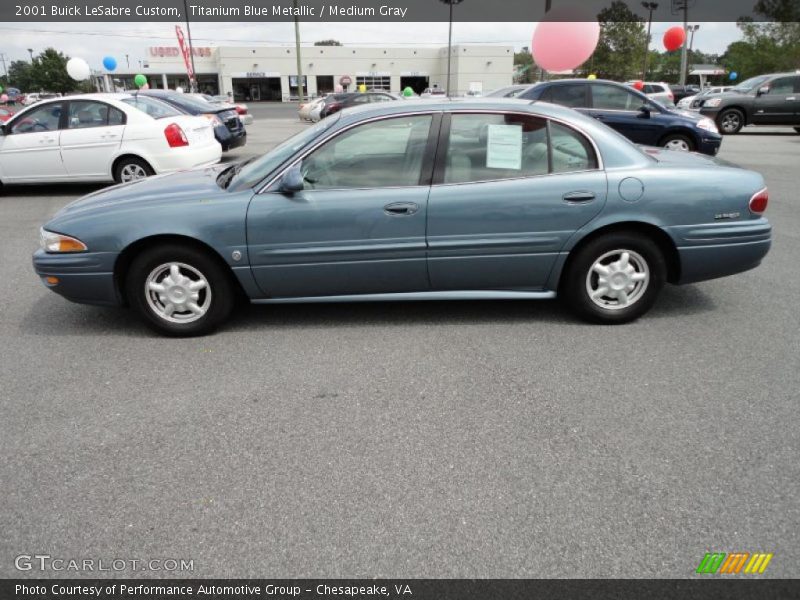 Titanium Blue Metallic / Medium Gray 2001 Buick LeSabre Custom