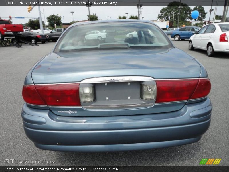 Titanium Blue Metallic / Medium Gray 2001 Buick LeSabre Custom