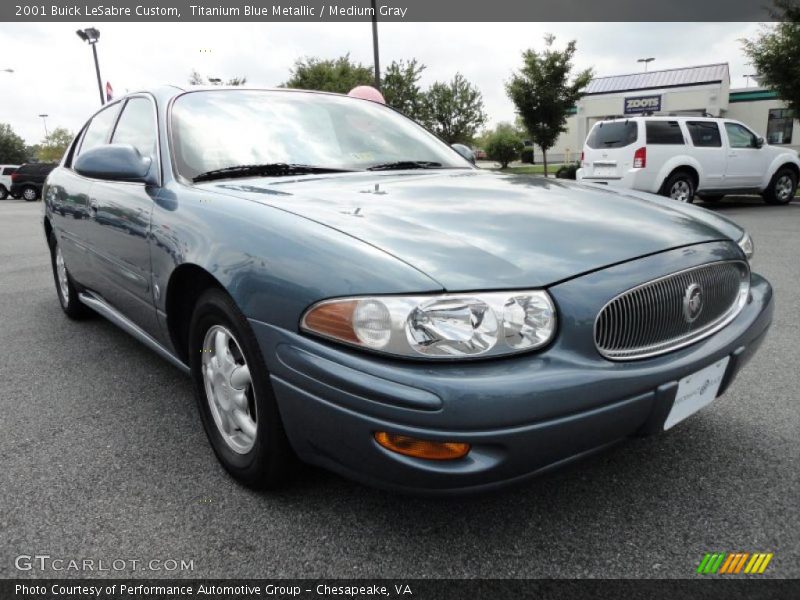 Titanium Blue Metallic / Medium Gray 2001 Buick LeSabre Custom