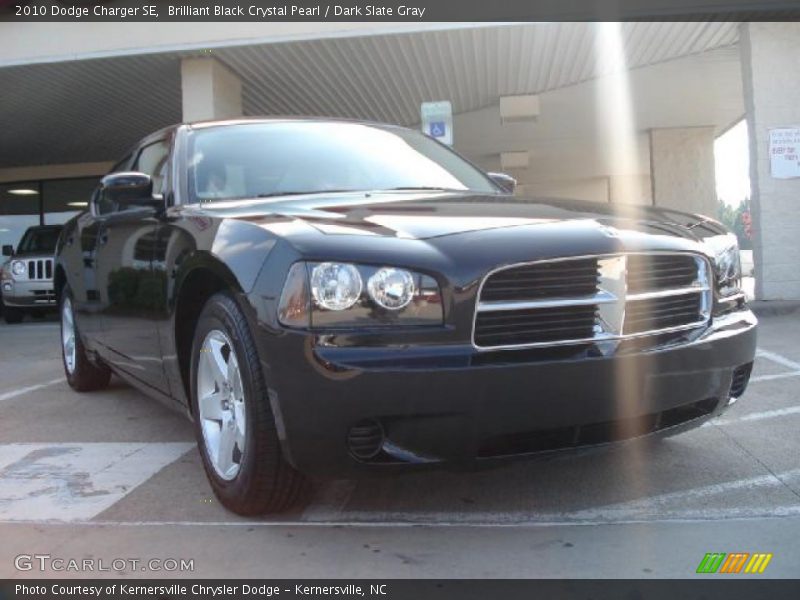 Brilliant Black Crystal Pearl / Dark Slate Gray 2010 Dodge Charger SE