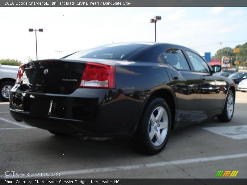 Brilliant Black Crystal Pearl / Dark Slate Gray 2010 Dodge Charger SE