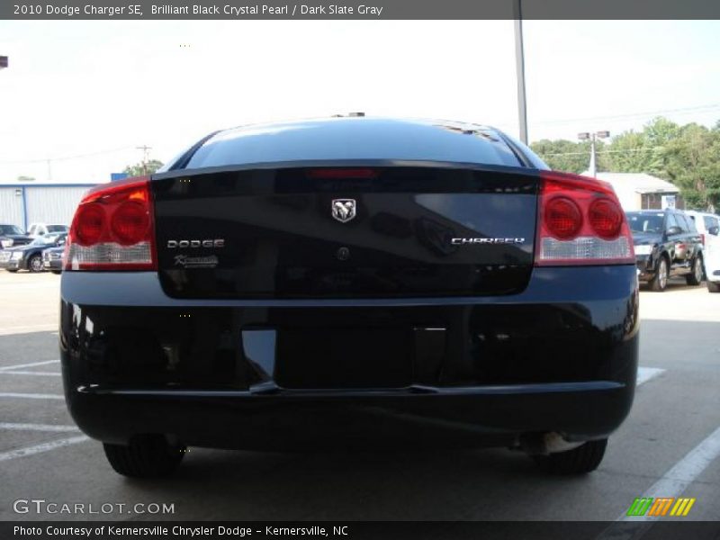 Brilliant Black Crystal Pearl / Dark Slate Gray 2010 Dodge Charger SE