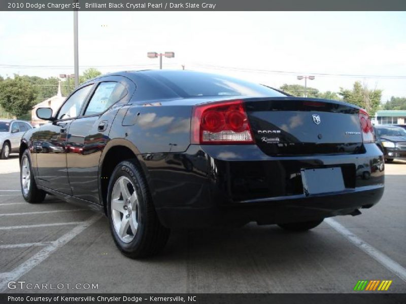Brilliant Black Crystal Pearl / Dark Slate Gray 2010 Dodge Charger SE