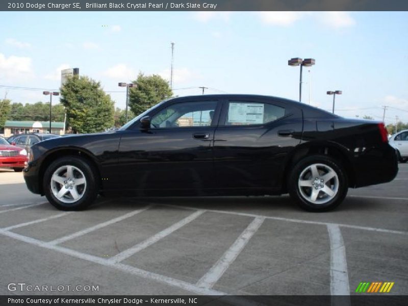 Brilliant Black Crystal Pearl / Dark Slate Gray 2010 Dodge Charger SE