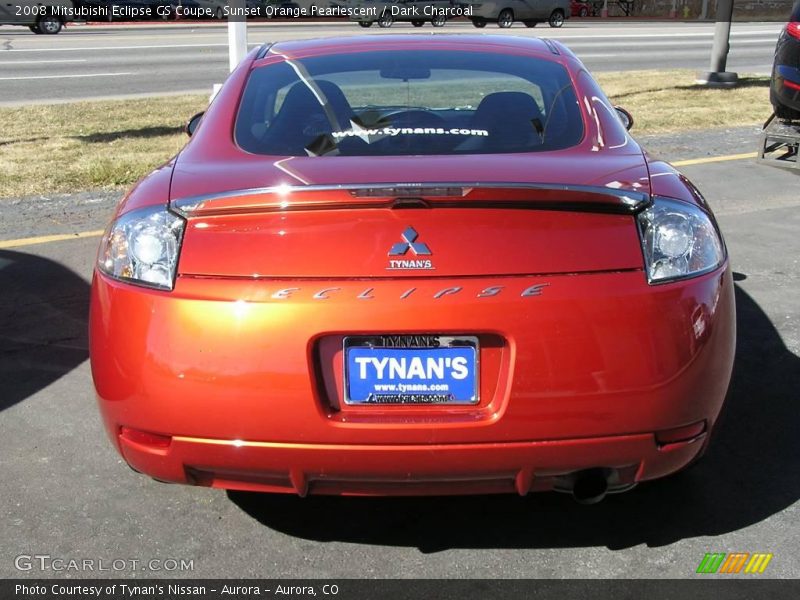 Sunset Orange Pearlescent / Dark Charcoal 2008 Mitsubishi Eclipse GS Coupe