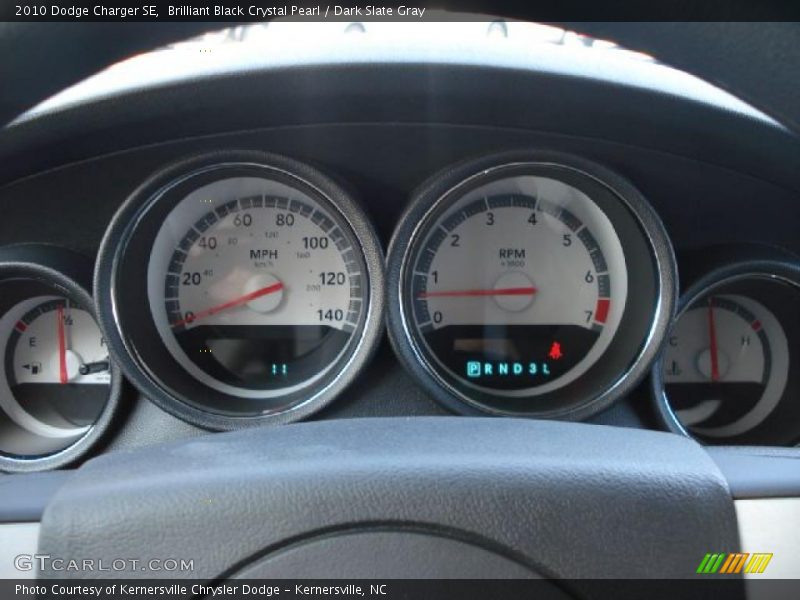 Brilliant Black Crystal Pearl / Dark Slate Gray 2010 Dodge Charger SE