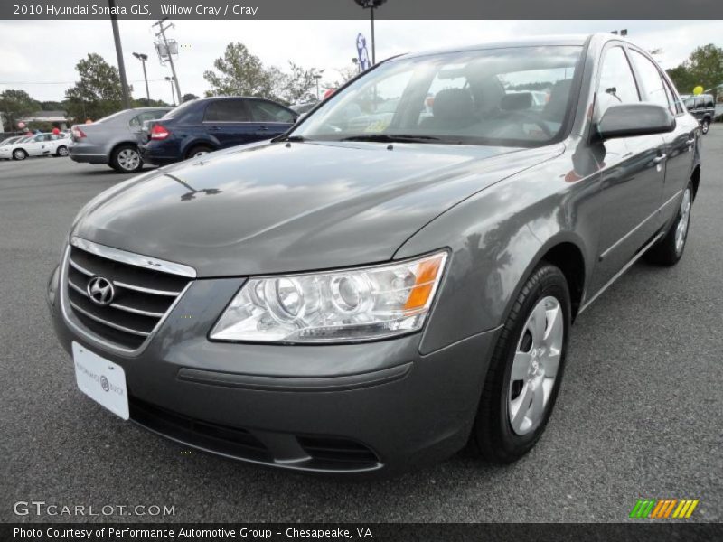 Willow Gray / Gray 2010 Hyundai Sonata GLS