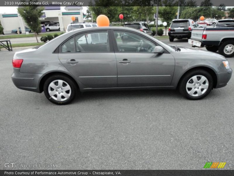 Willow Gray / Gray 2010 Hyundai Sonata GLS