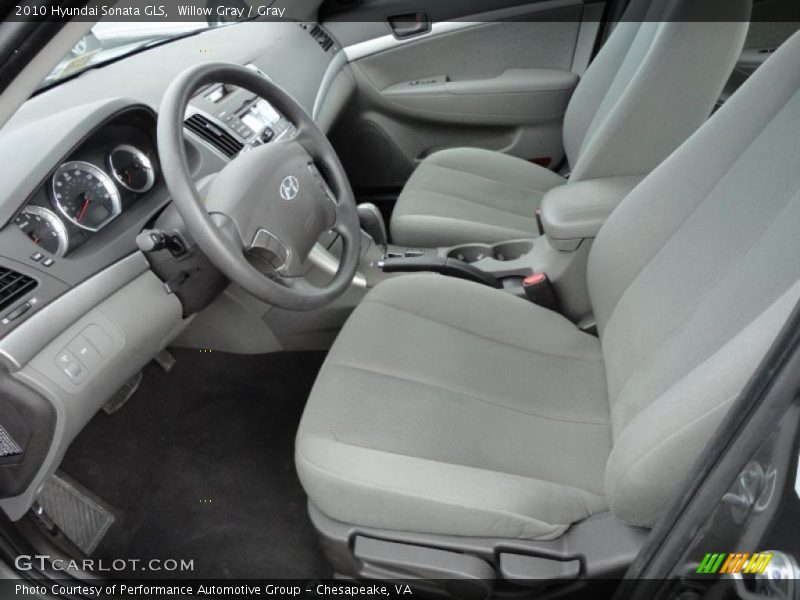 Willow Gray / Gray 2010 Hyundai Sonata GLS