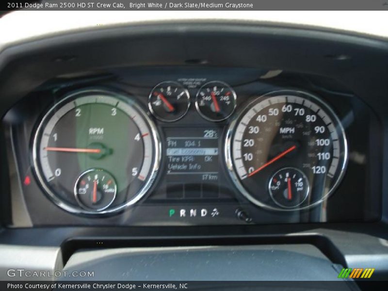 Bright White / Dark Slate/Medium Graystone 2011 Dodge Ram 2500 HD ST Crew Cab