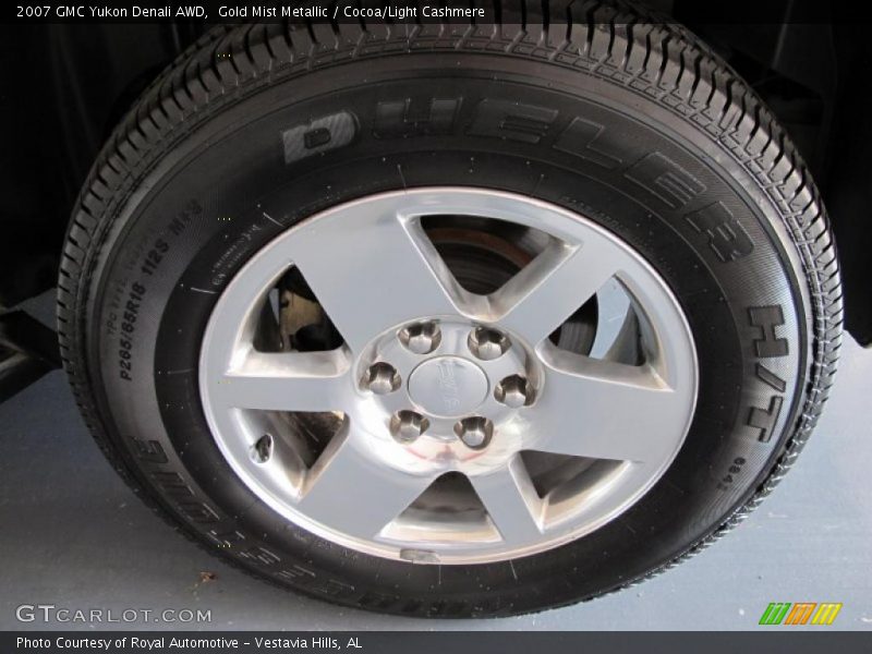 Gold Mist Metallic / Cocoa/Light Cashmere 2007 GMC Yukon Denali AWD