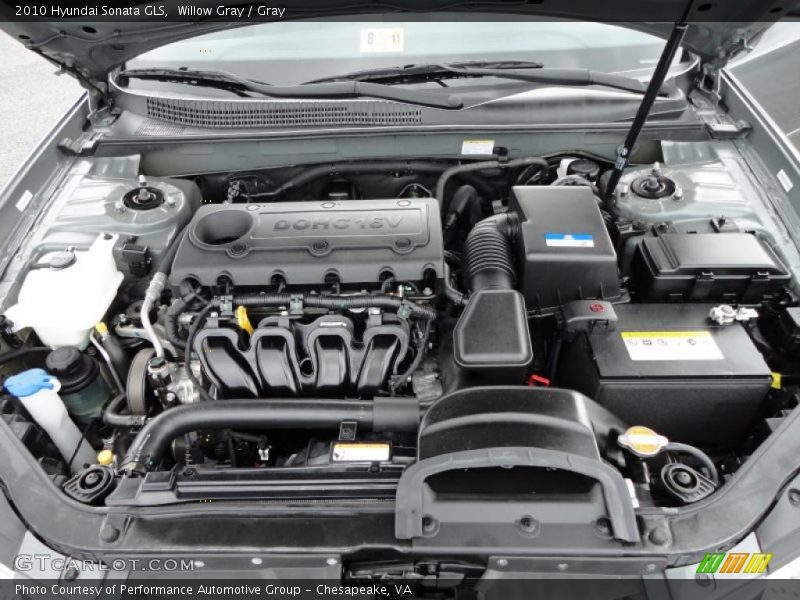 Willow Gray / Gray 2010 Hyundai Sonata GLS