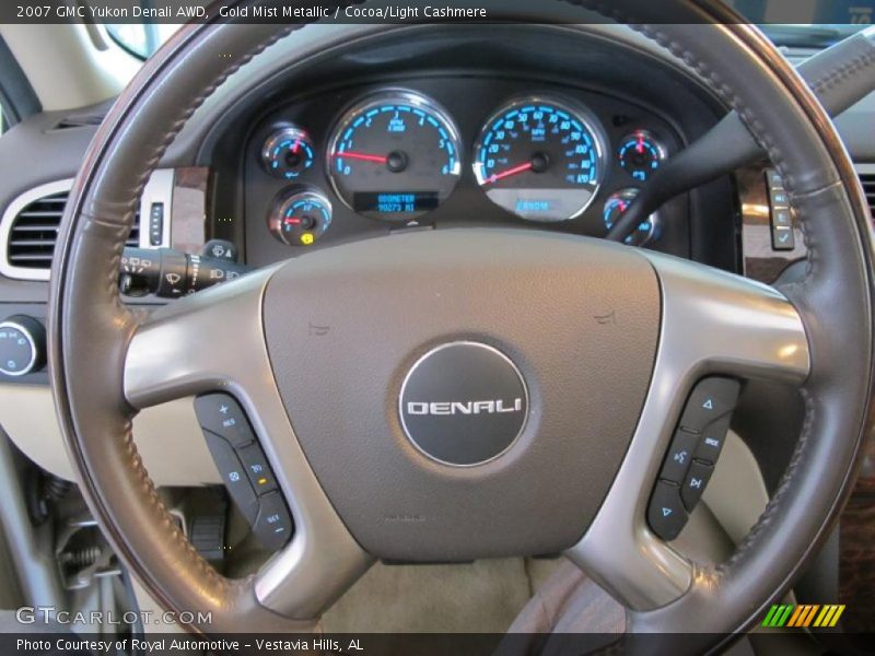 Gold Mist Metallic / Cocoa/Light Cashmere 2007 GMC Yukon Denali AWD
