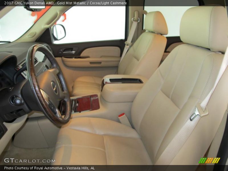 Gold Mist Metallic / Cocoa/Light Cashmere 2007 GMC Yukon Denali AWD