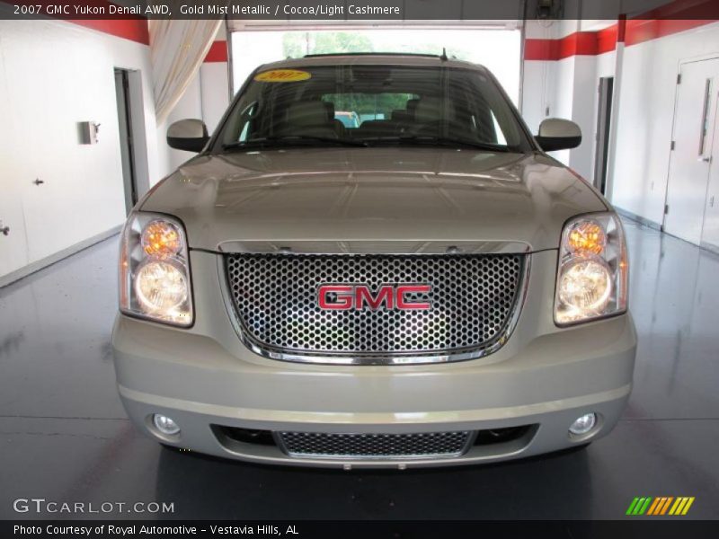 Gold Mist Metallic / Cocoa/Light Cashmere 2007 GMC Yukon Denali AWD