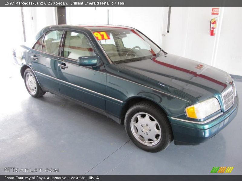 Brilliant Emerald Metallic / Tan 1997 Mercedes-Benz C 230 Sedan
