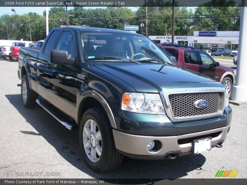 Aspen Green Metallic / Tan 2006 Ford F150 Lariat SuperCab 4x4