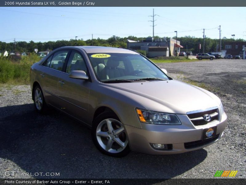 Golden Beige / Gray 2006 Hyundai Sonata LX V6