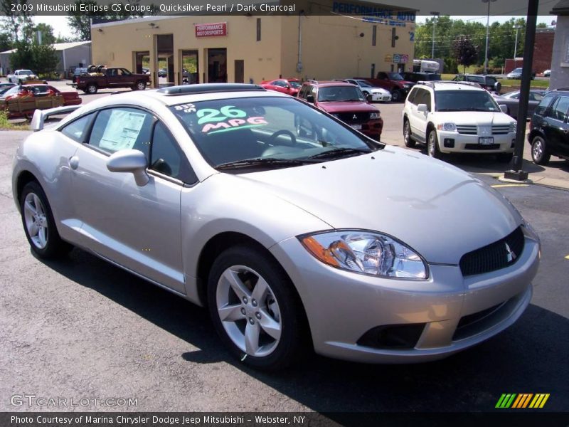 Quicksilver Pearl / Dark Charcoal 2009 Mitsubishi Eclipse GS Coupe