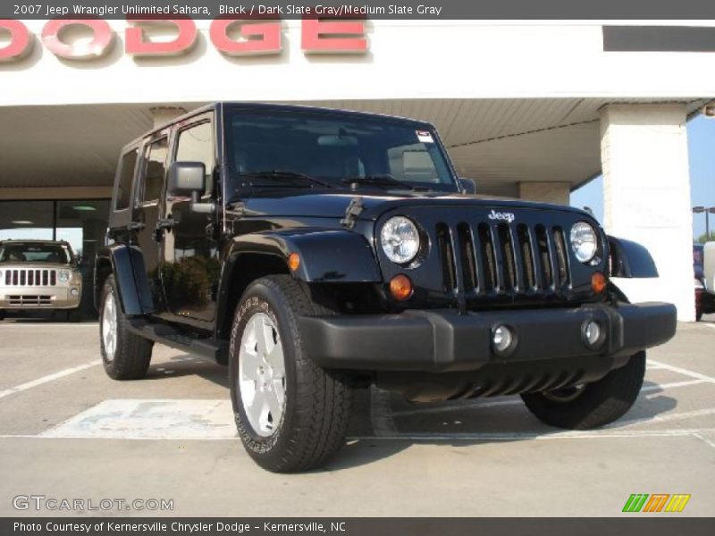 Black / Dark Slate Gray/Medium Slate Gray 2007 Jeep Wrangler Unlimited Sahara