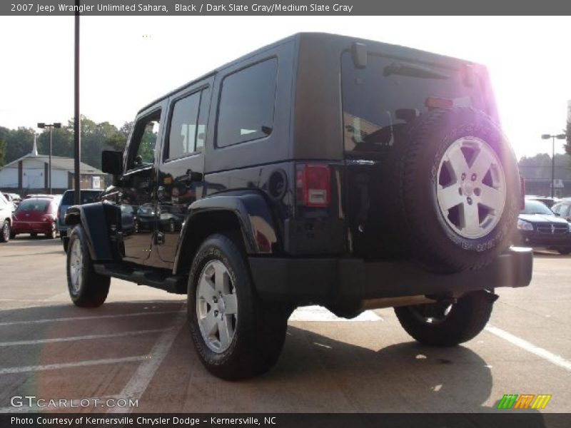 Black / Dark Slate Gray/Medium Slate Gray 2007 Jeep Wrangler Unlimited Sahara