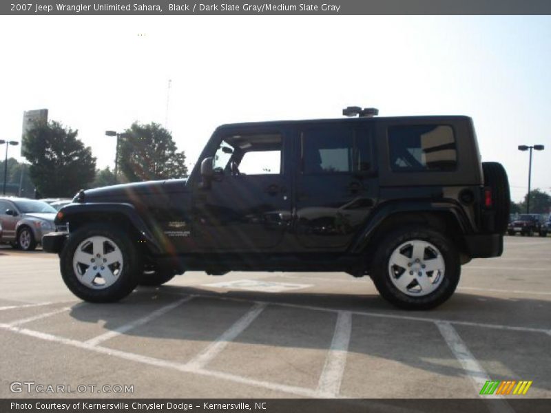 Black / Dark Slate Gray/Medium Slate Gray 2007 Jeep Wrangler Unlimited Sahara