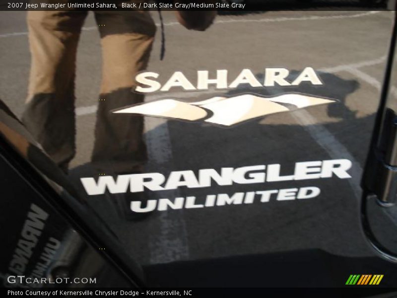 Black / Dark Slate Gray/Medium Slate Gray 2007 Jeep Wrangler Unlimited Sahara