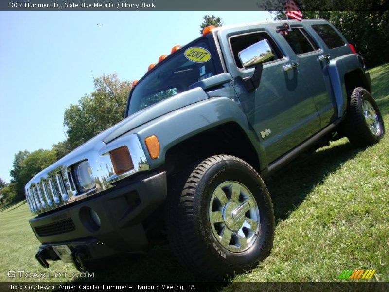 Slate Blue Metallic / Ebony Black 2007 Hummer H3