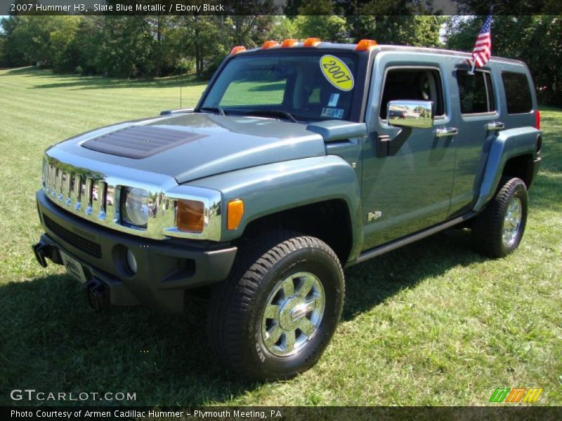 Slate Blue Metallic / Ebony Black 2007 Hummer H3