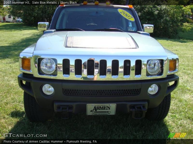 Slate Blue Metallic / Ebony Black 2007 Hummer H3