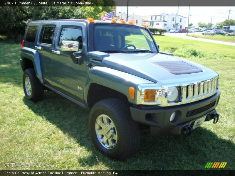 Slate Blue Metallic / Ebony Black 2007 Hummer H3