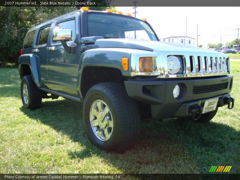 Slate Blue Metallic / Ebony Black 2007 Hummer H3