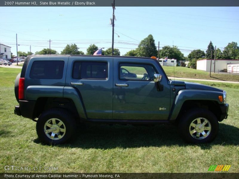 Slate Blue Metallic / Ebony Black 2007 Hummer H3