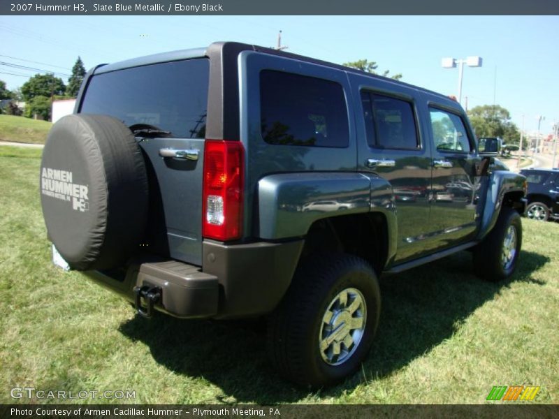 Slate Blue Metallic / Ebony Black 2007 Hummer H3