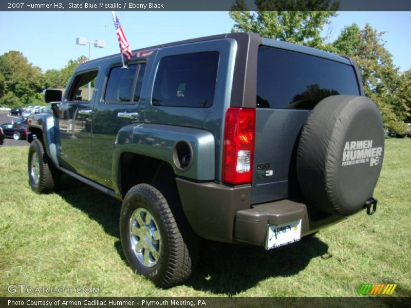 Slate Blue Metallic / Ebony Black 2007 Hummer H3