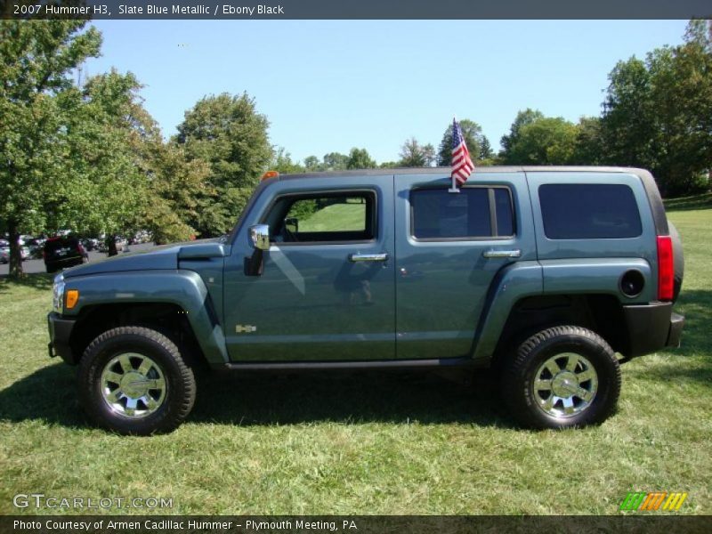 Slate Blue Metallic / Ebony Black 2007 Hummer H3