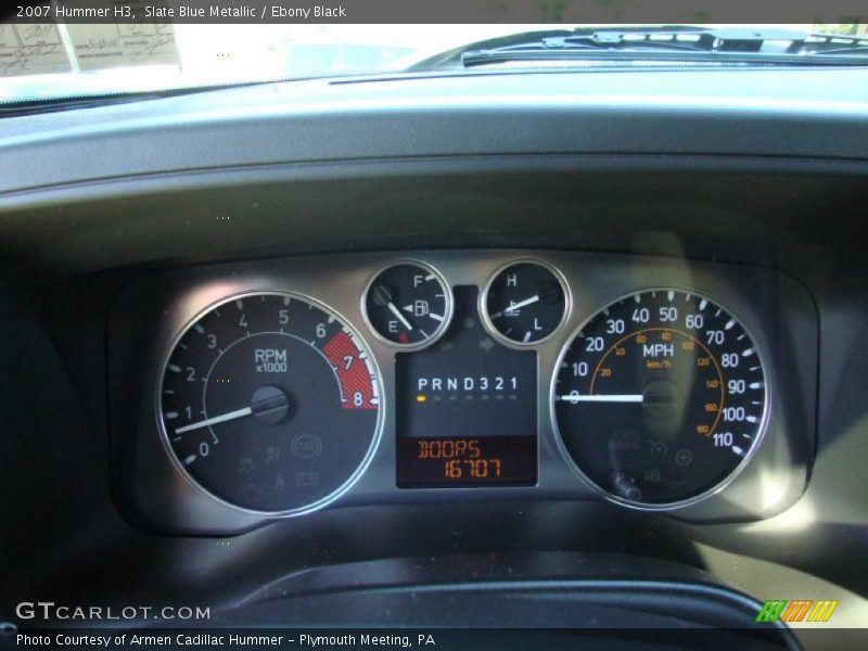 Slate Blue Metallic / Ebony Black 2007 Hummer H3