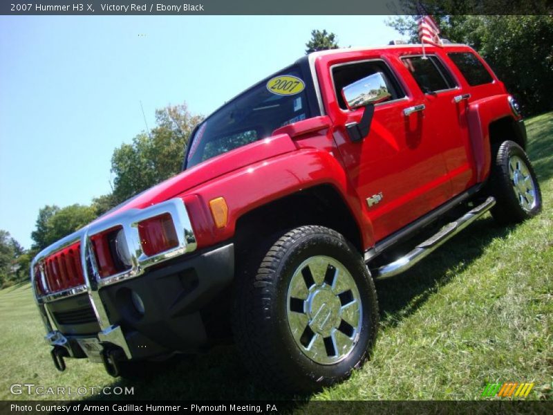 Victory Red / Ebony Black 2007 Hummer H3 X