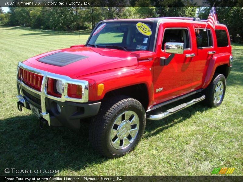 Victory Red / Ebony Black 2007 Hummer H3 X