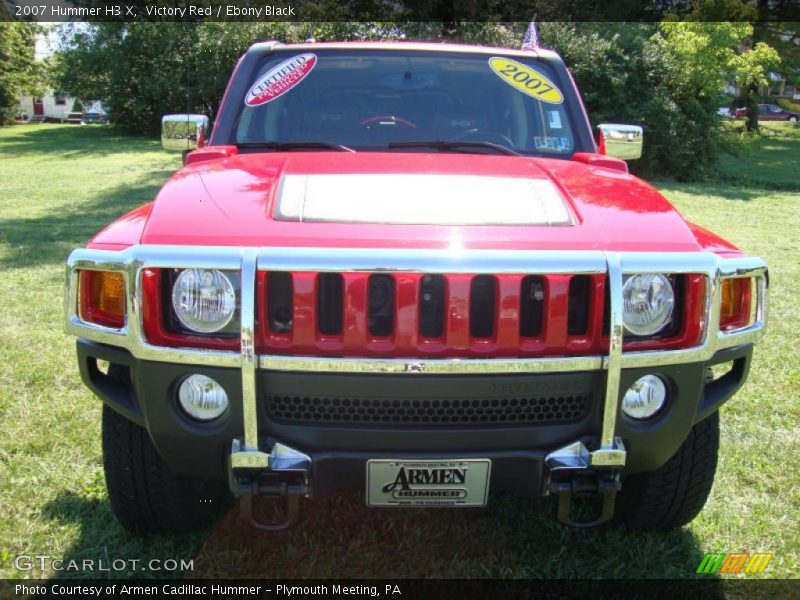 Victory Red / Ebony Black 2007 Hummer H3 X