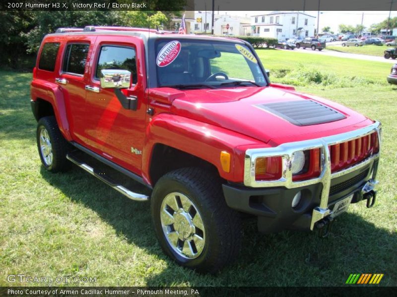 Victory Red / Ebony Black 2007 Hummer H3 X