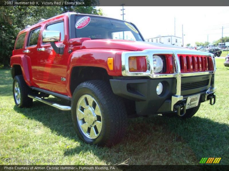 Victory Red / Ebony Black 2007 Hummer H3 X