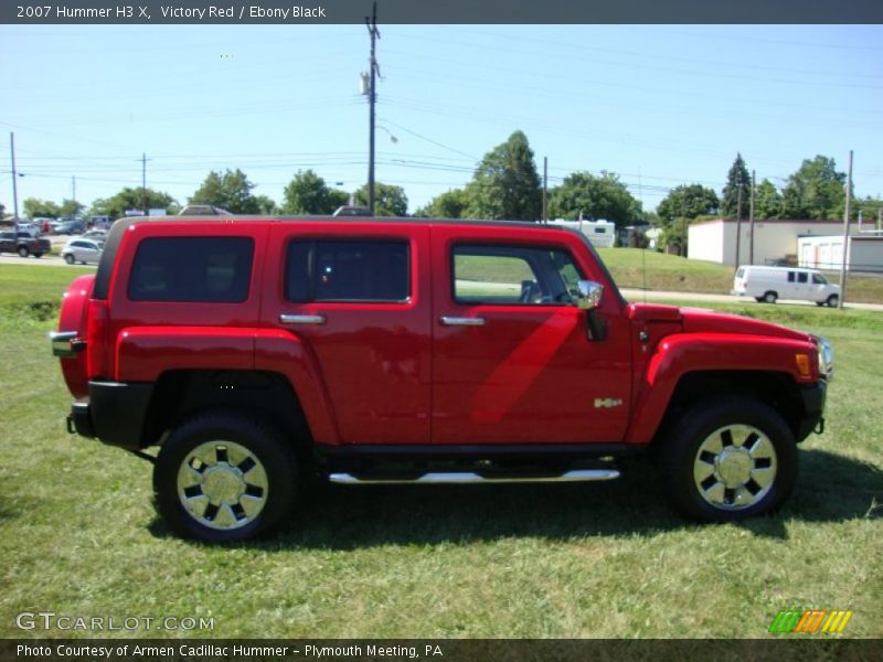 Victory Red / Ebony Black 2007 Hummer H3 X