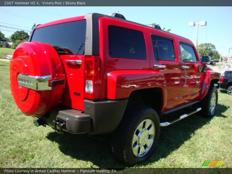 Victory Red / Ebony Black 2007 Hummer H3 X
