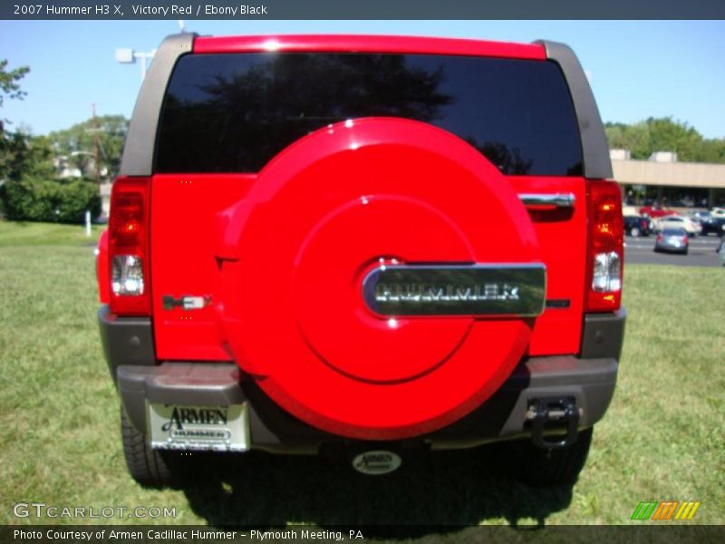 Victory Red / Ebony Black 2007 Hummer H3 X